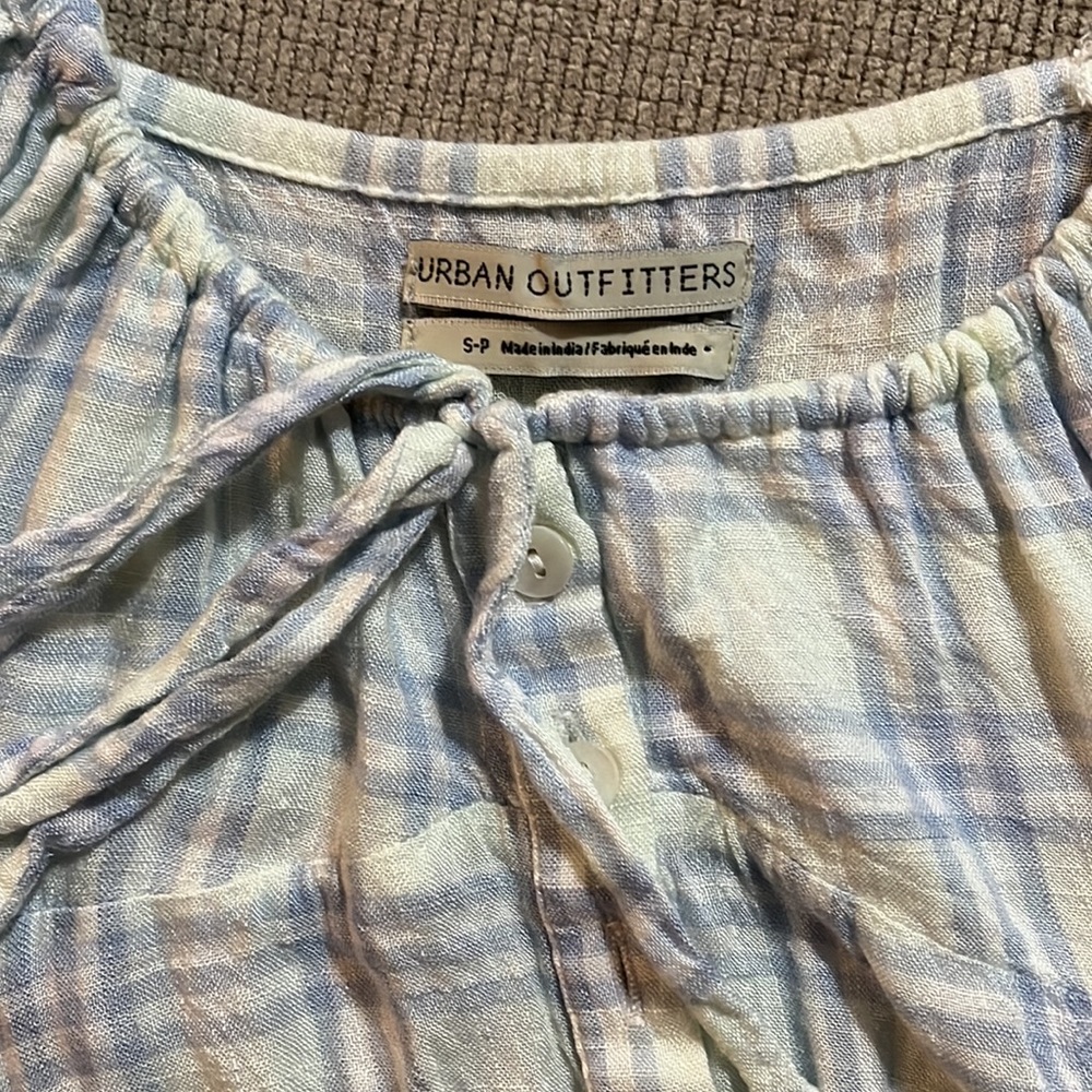 Urban Outfitters Plaid Crop Top - Picture 2 of 6